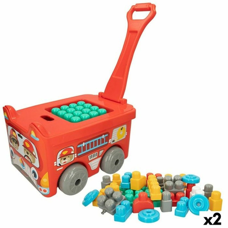 juguetes construcción niños bloques color block 60 piezas