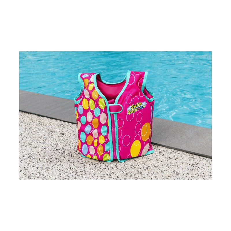 Chaleco hinchable de vinilo resistente para piscina