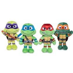 Peluche Tortugas Ninja oficial con máscara azul