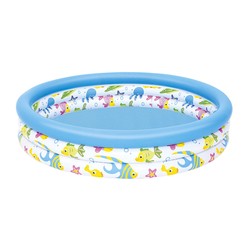 Piscina hinchable niños Bestway 122x25 cm azul