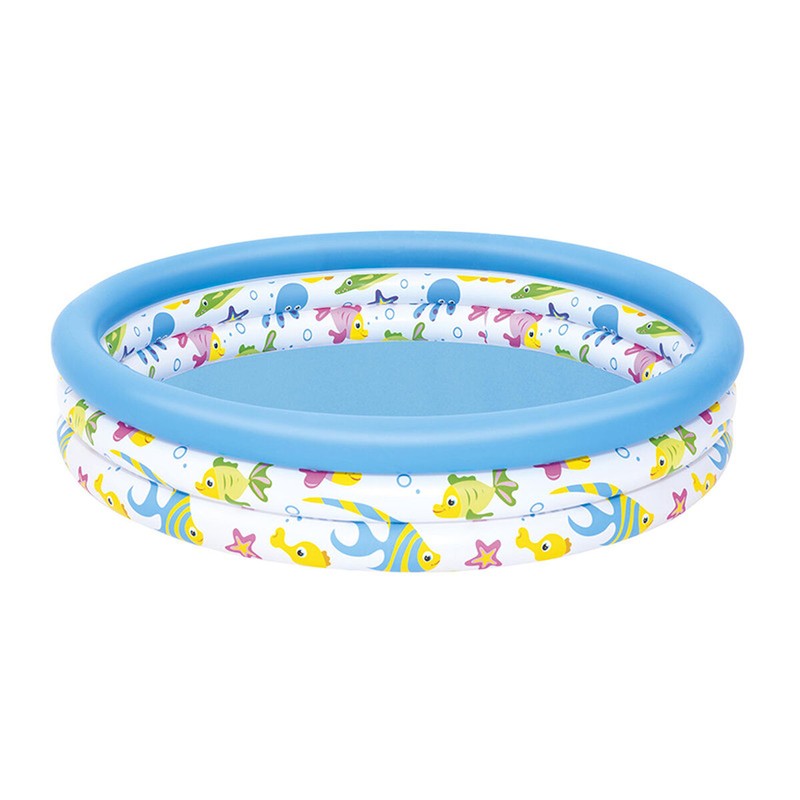 Piscina hinchable niños Bestway 122x25 cm azul