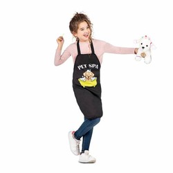 Disfraz niños peluquero canino con delantal y peluche