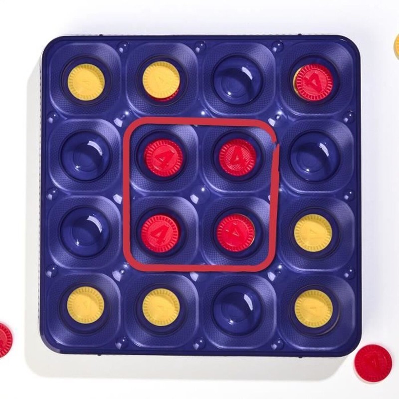 Juego mesa familiar Puissance 4 azul