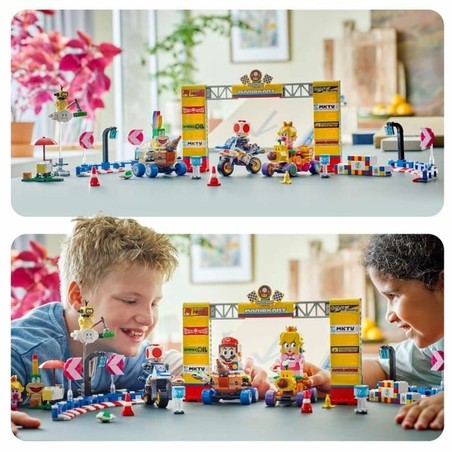 Set construcción educativo LEGO Super Mario Kart montado