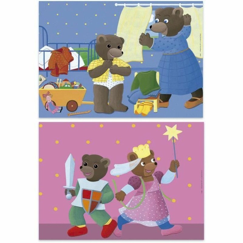 Puzzle osito pardo completo, juego educativo infantil