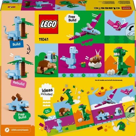Bloques construcción infantiles para crear un T-Rex