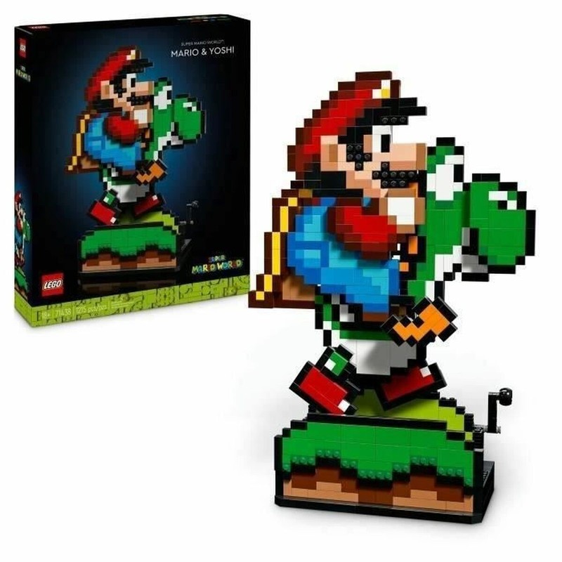 Juego de construcción Lego Super Mario World Mario y Yoshi para adultos
