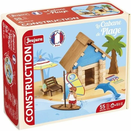 Juguetes construcción niños Jeujura The Beach Hut en acción