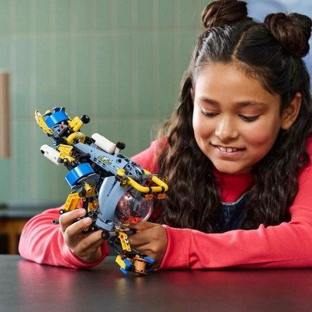 Set construcción educativo LEGO, modelo submarino detallado