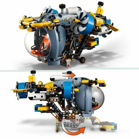 Vehículo submarino juguete LEGO para exploración marina