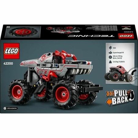 Bloques construcción infantiles LEGO Technic Monster Jam pull-back