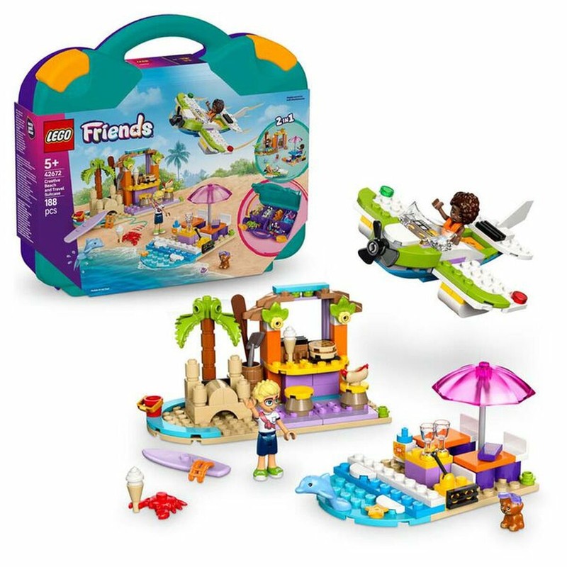 Juguetes construcción niños LEGO Friends 42672 maleta de playa