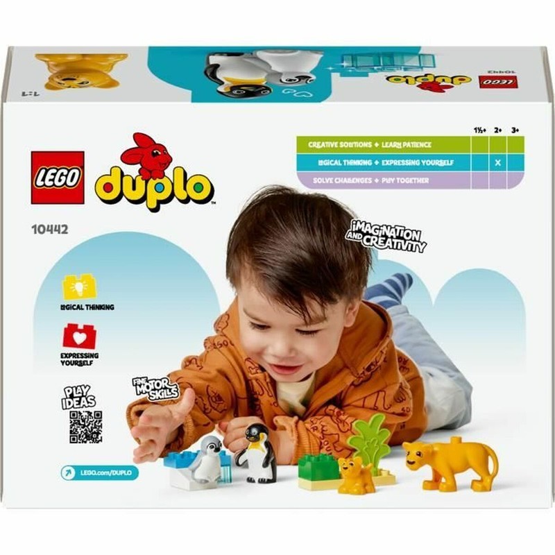 Bloques construcción infantiles con figuras de animales