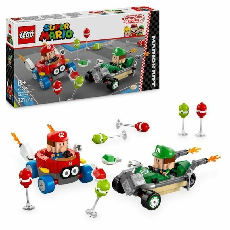 Juguetes construcción niños - Set LEGO Super Mario 72034 con Baby Mario y Luigi