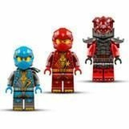 Bicicleta tormenta robot LEGO NINJAGO en acción