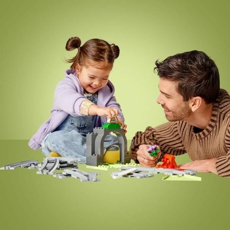 Set construcción educativo LEGO DUPLO con vías y túnel