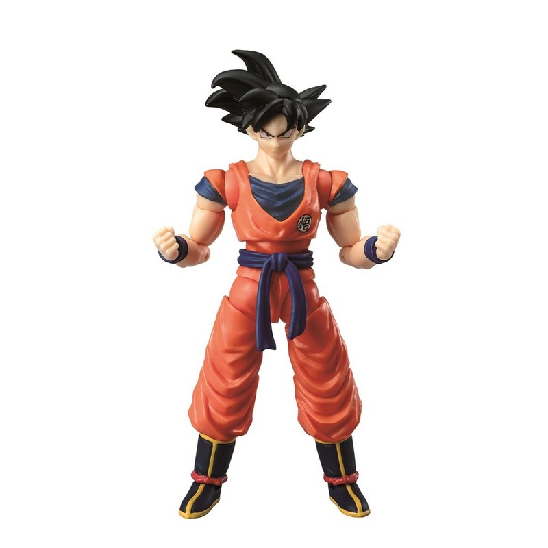 Juguete Dragon Ball Z, figura de Son Goku en su caja