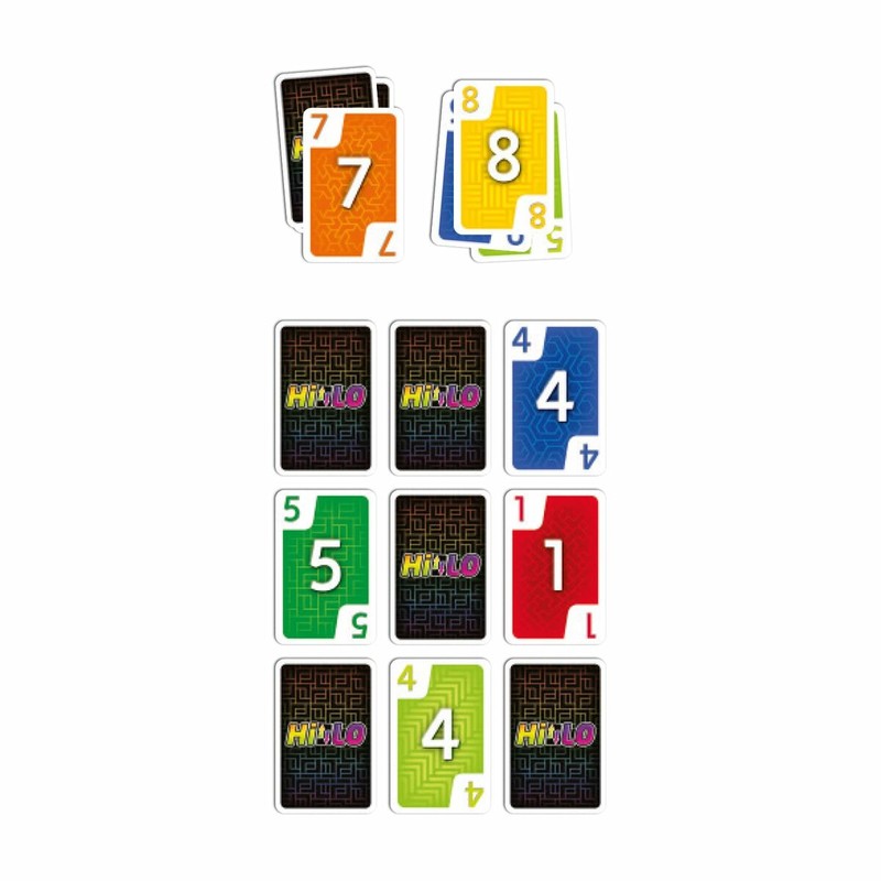 Componentes del juego de cartas Devir BGHILEE