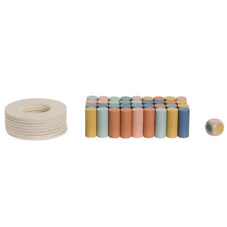Juego habilidad familiar de madera con diseño ergonómico y seguro