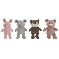 Peluches animales niños Home ESPRIT set de 4 unidades