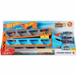 Camión portacoches Mattel transformable con vehículos