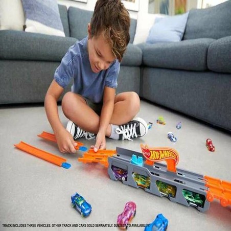 Coches de fricción para niños en la pista del camión Mattel