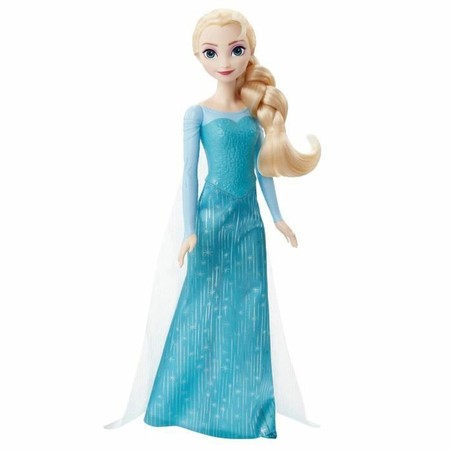 Muñeca Elsa Frozen de Mattel con vestido azul brillante