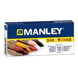 Ceras de colores Manley para manualidades niños, set de 10 unidades