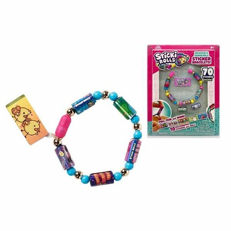 Pulseras creativas para niños Famosa Sticki Rolls, diversión asegurada