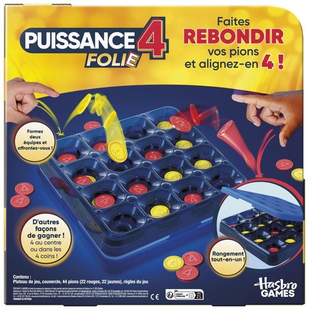 Componentes del juego Puissance 4, material resistente