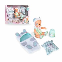 Muñeco Bebé Barriguitas Soft con su vestidito verde, ideal para abrazar 2