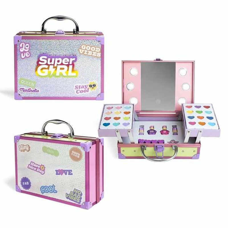 Set de maquillaje infantil Martinelia rosa para niñas