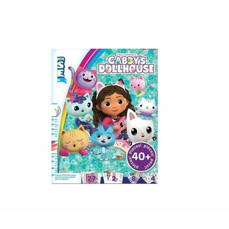 Kit manualidades infantil Gabby's Dollhouse, set pintura para colorear