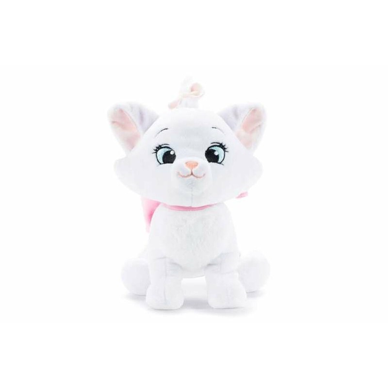 Peluche Disney Cakey Cat blanco, ideal para juguetes construcción niños pequeños.