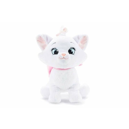 Peluche Disney Cakey Cat blanco, ideal para juguetes construcción niños pequeños.