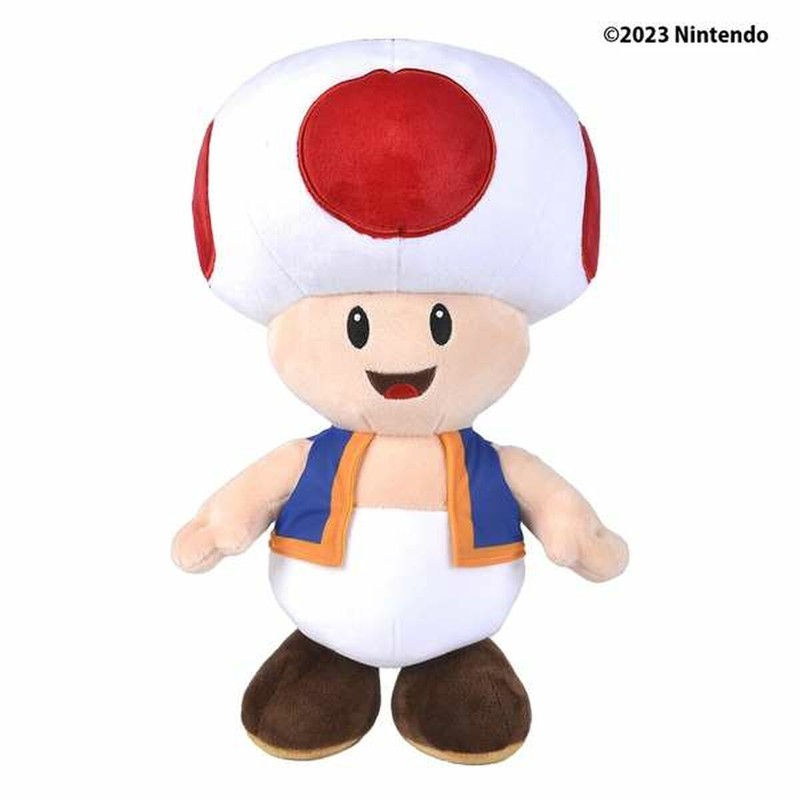 Decoración habitación Mario con peluche grande y divertido
