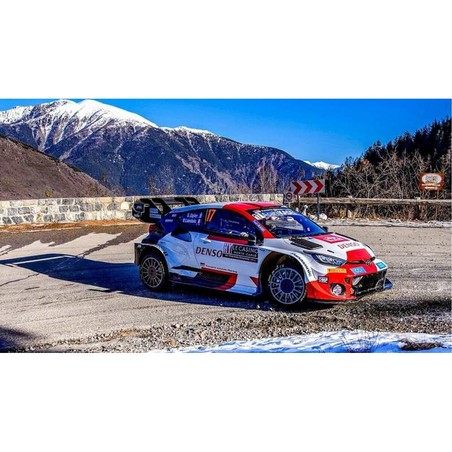 Coche teledirigido Scalextric Toyota Yaris WRC, listo para correr en tu pista de coches.