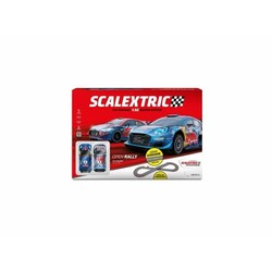Pista de coches juguete niños Scalextric Open Rally en acción