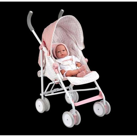 Silla de paseo para muñecas resistente, durabilidad garantizada.