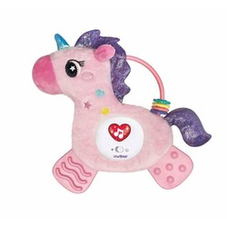 Juguete musical de unicornio con luces y sonidos para bebés