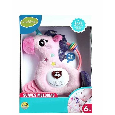 Juguete sensorial bebé unicornio de peluche suave y seguro
