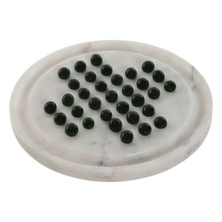Juego de solitario Home ESPRIT de cristal y piedra en detalle