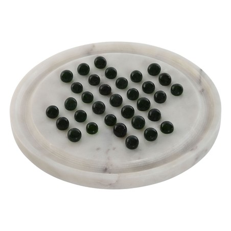 Juego de solitario Home ESPRIT de cristal y piedra en detalle