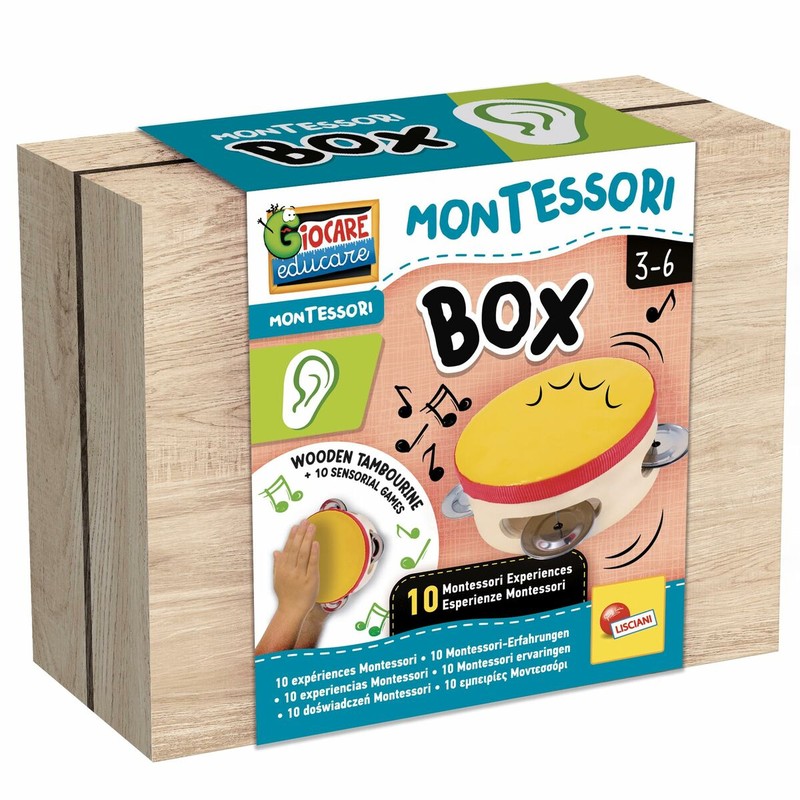 Juguetes construcción niños Lisciani Montessori, ideal para el desarrollo.