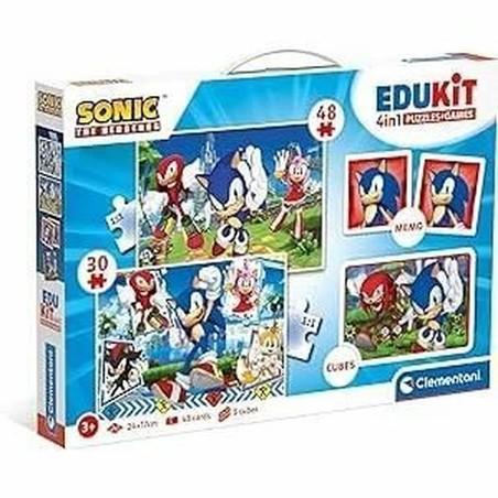 Juguetes construcción niños Clementoni Sonic