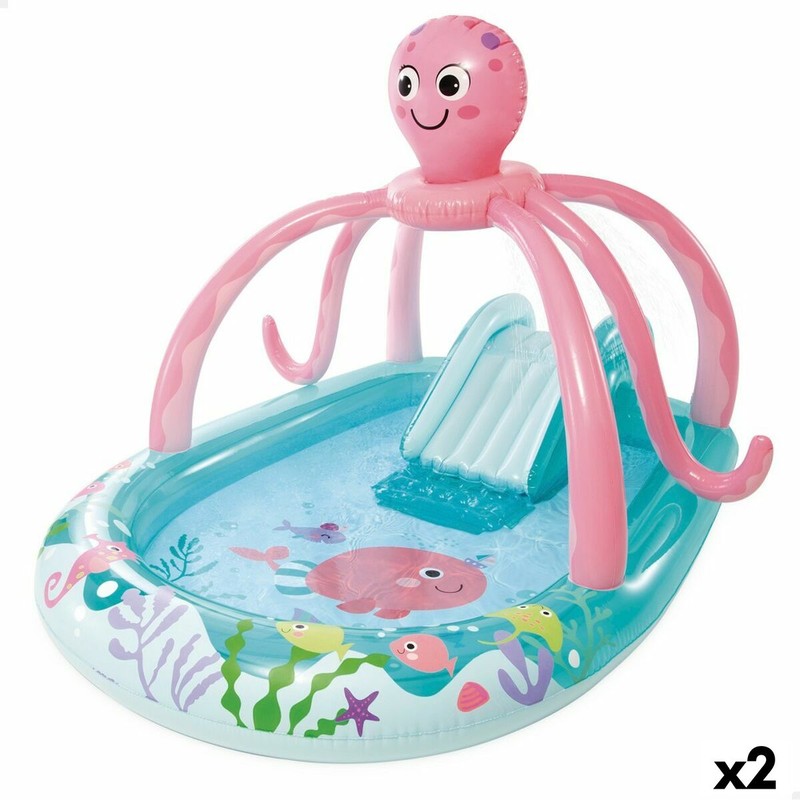 Aspersor Rociador Agua Niños Intex PVC en acción