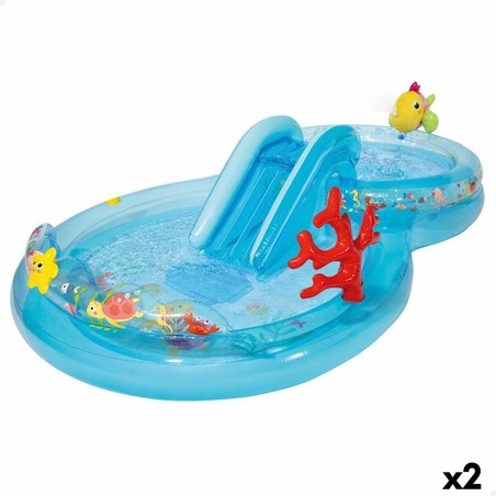 Juguete aspersor agua niños Intex gigante, ideal para diversión veraniega.