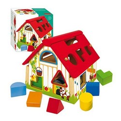 Juguetes construcción niños Goula granja madera