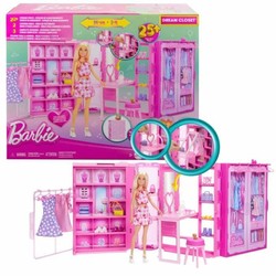 Muñeca Barbie Dream Closet con armario abierto y accesorios