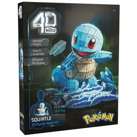 Squirtle 3D terminado, vista frontal